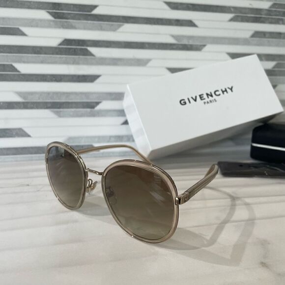 NIB Givenchy GV 7182/G/S Women's Gold Beige Sunglasses - Picture 9 of 9